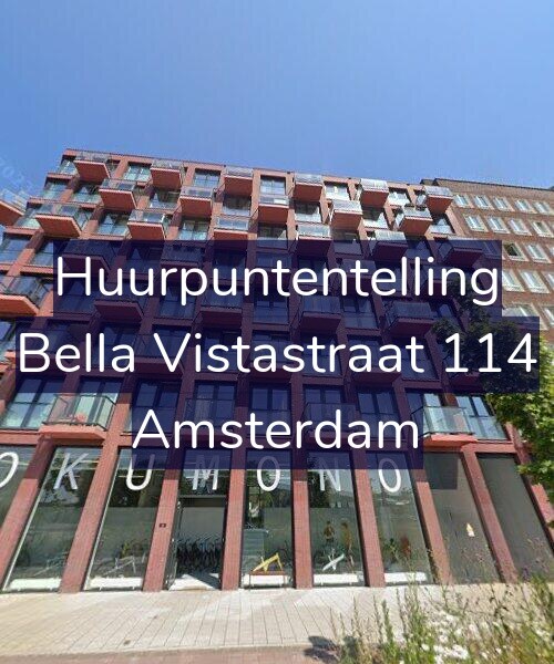 Foto gevel Huurpuntentelling voor Bella Vistastraat 114, Amsterdam