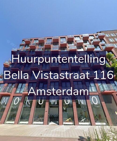 Foto gevel Huurpuntentelling voor Bella Vistastraat 116, Amsterdam