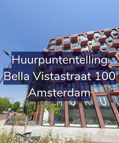 Foto gevel Huurpuntentelling voor Bella Vistastraat 100, Amsterdam