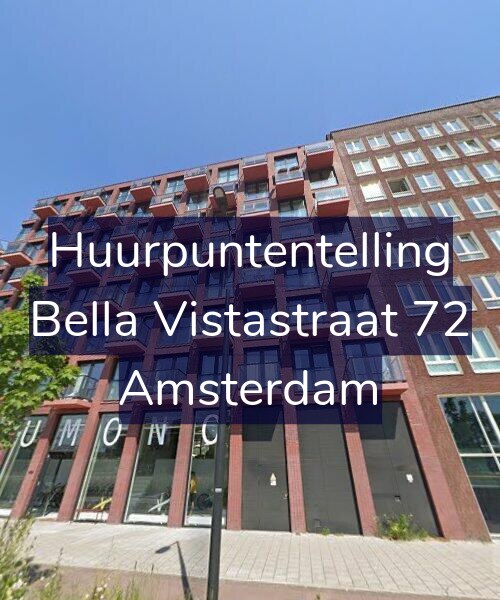 Foto gevel Huurpuntentelling voor Bella Vistastraat 72, Amsterdam