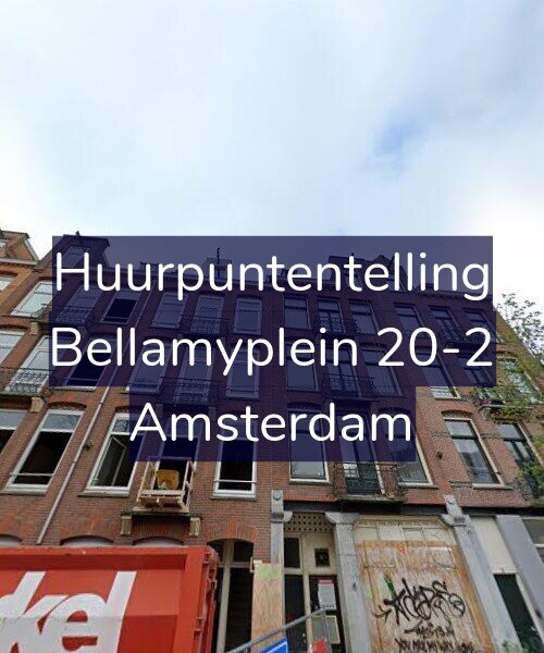 Foto gevel Huurpuntentelling voor Bellamyplein 20-2, Amsterdam