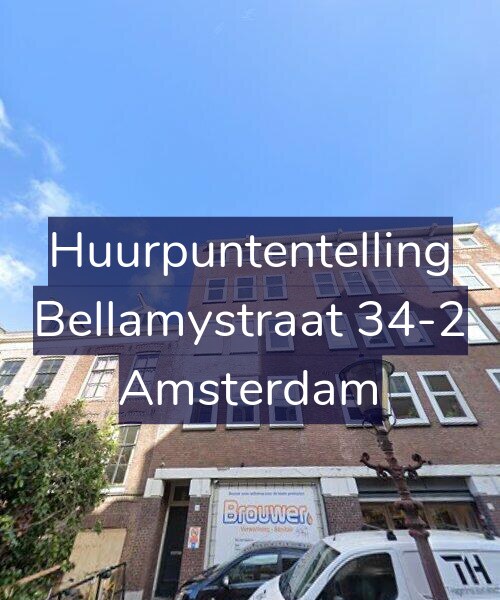 Foto gevel Huurpuntentelling voor Bellamystraat 34-2, Amsterdam