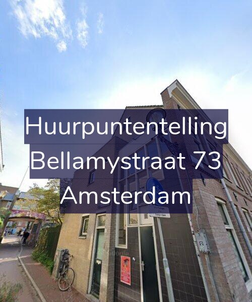 Foto gevel Huurpuntentelling voor Bellamystraat 73, Amsterdam