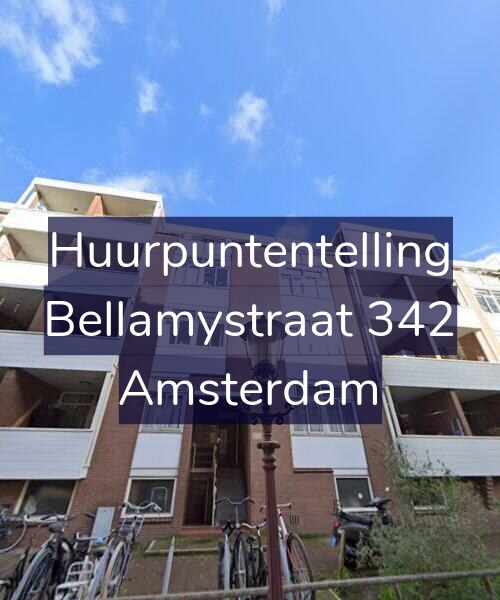 Foto gevel Huurpuntentelling voor Bellamystraat 342, Amsterdam