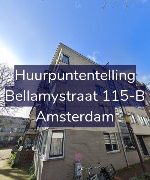 Foto gevel Huurpuntentelling voor Bellamystraat 115-B, Amsterdam