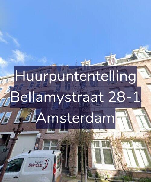 Foto gevel Huurpuntentelling voor Bellamystraat 28-1, Amsterdam