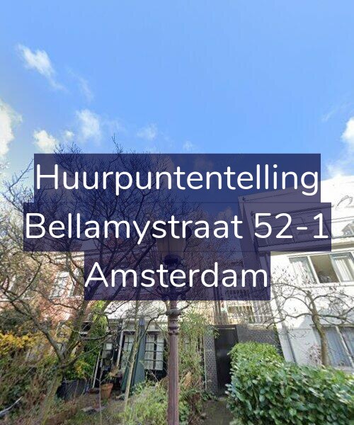 Foto gevel Huurpuntentelling voor Bellamystraat 52-1, Amsterdam