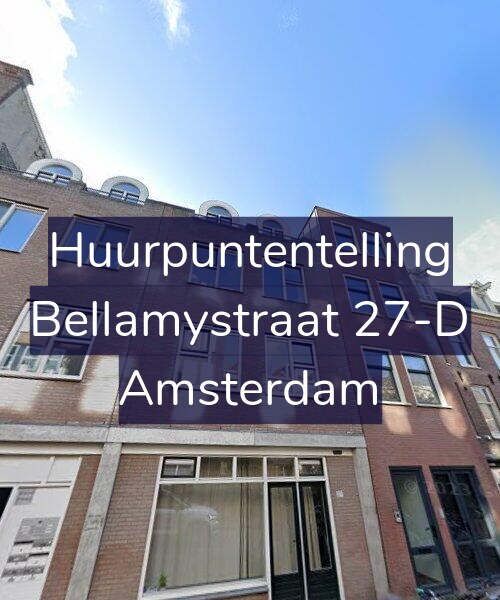 Foto gevel Huurpuntentelling voor Bellamystraat 27-D, Amsterdam