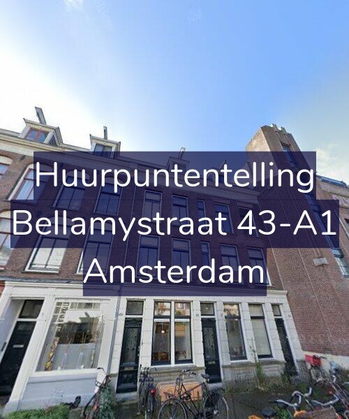 Foto gevel Huurpuntentelling voor Bellamystraat 43-A1, Amsterdam