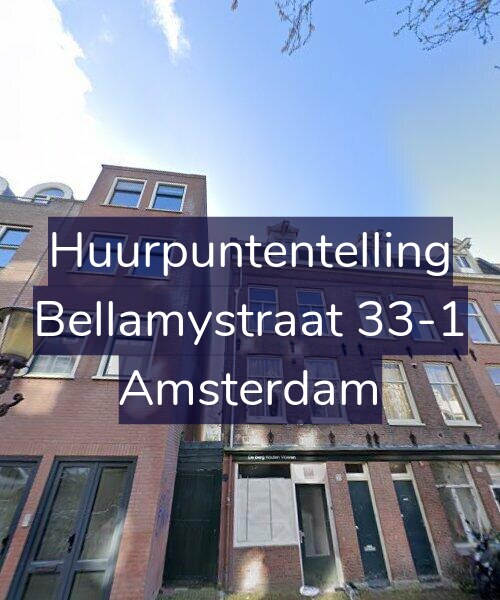 Foto gevel Huurpuntentelling voor Bellamystraat 33-1, Amsterdam