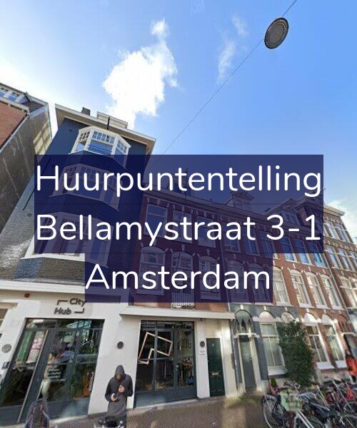 Foto gevel Huurpuntentelling voor Bellamystraat 3-1, Amsterdam