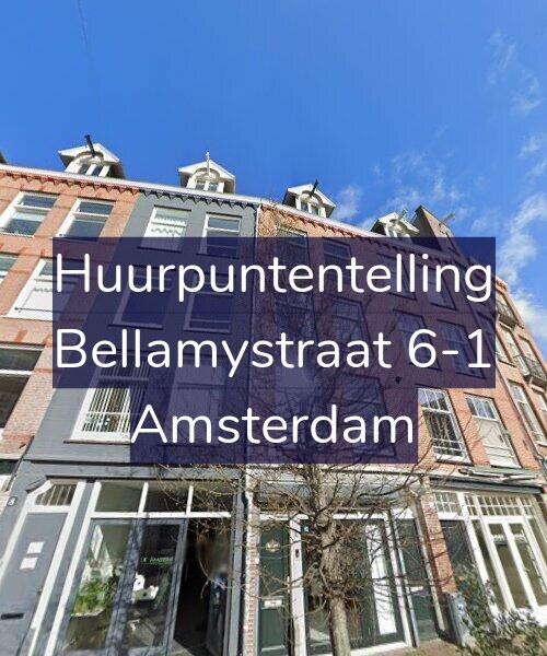 Foto gevel Huurpuntentelling voor Bellamystraat 6-1, Amsterdam