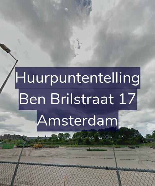 Foto gevel Huurpuntentelling voor Ben Brilstraat 17, Amsterdam