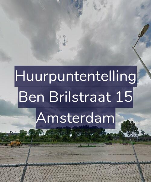 Foto gevel Huurpuntentelling voor Ben Brilstraat 15, Amsterdam
