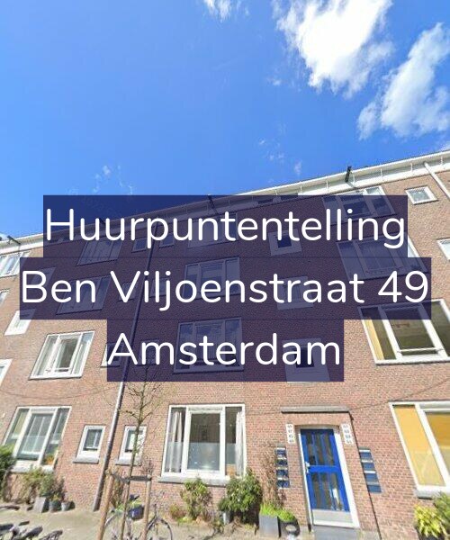 Foto gevel Huurpuntentelling voor Ben Viljoenstraat 49, Amsterdam