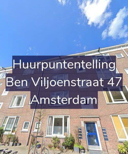 Foto gevel Huurpuntentelling voor Ben Viljoenstraat 47, Amsterdam