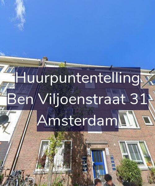 Foto gevel Huurpuntentelling voor Ben Viljoenstraat 31, Amsterdam