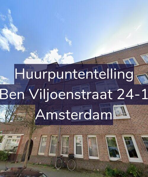 Foto gevel Huurpuntentelling voor Ben Viljoenstraat 24-1, Amsterdam