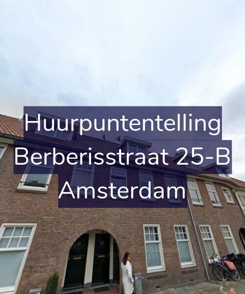 Foto gevel Huurpuntentelling voor Berberisstraat 25-B, Amsterdam