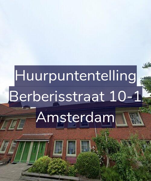 Foto gevel Huurpuntentelling voor Berberisstraat 10-1, Amsterdam