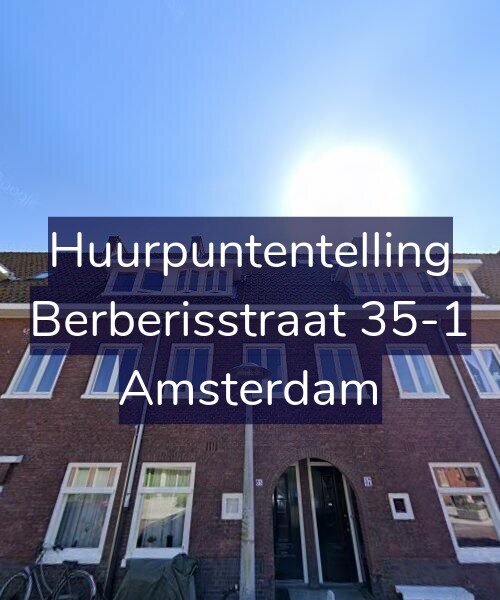 Foto gevel Huurpuntentelling voor Berberisstraat 35-1, Amsterdam