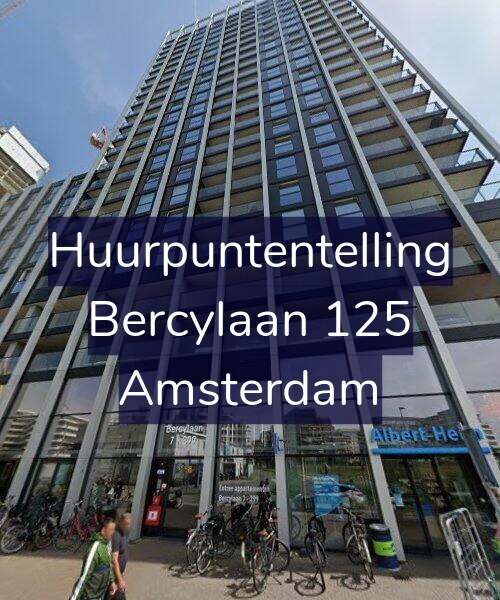 Foto gevel Huurpuntentelling voor Bercylaan 125, Amsterdam