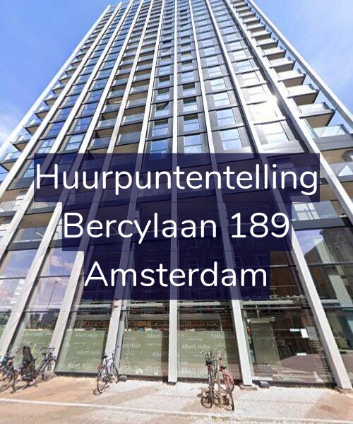 Foto gevel Huurpuntentelling voor Bercylaan 189, Amsterdam