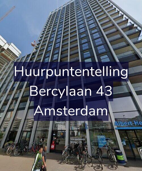 Foto gevel Huurpuntentelling voor Bercylaan 43, Amsterdam