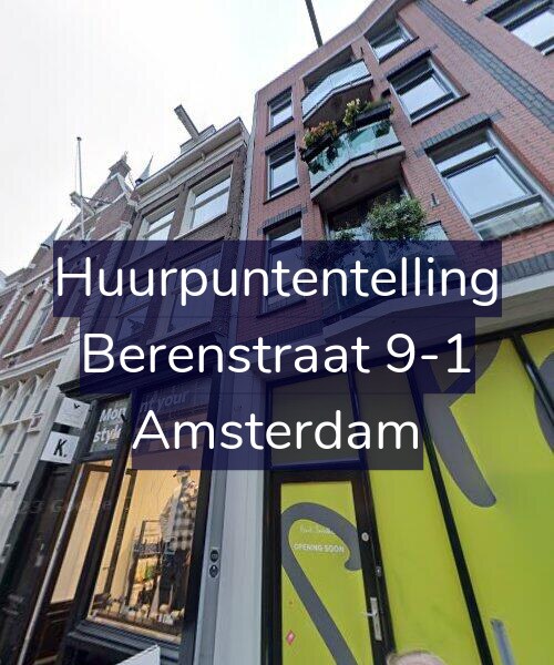 Foto gevel Huurpuntentelling voor Berenstraat 9-1, Amsterdam