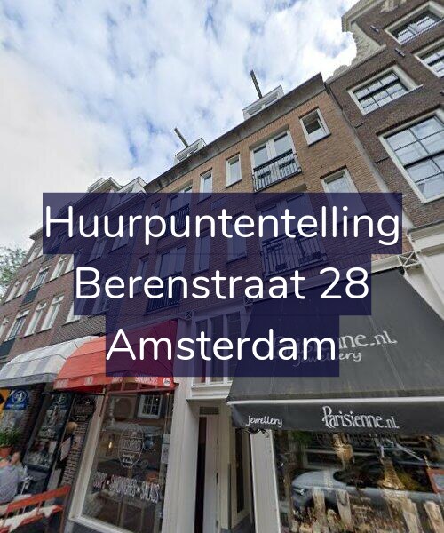 Foto gevel Huurpuntentelling voor Berenstraat 28, Amsterdam