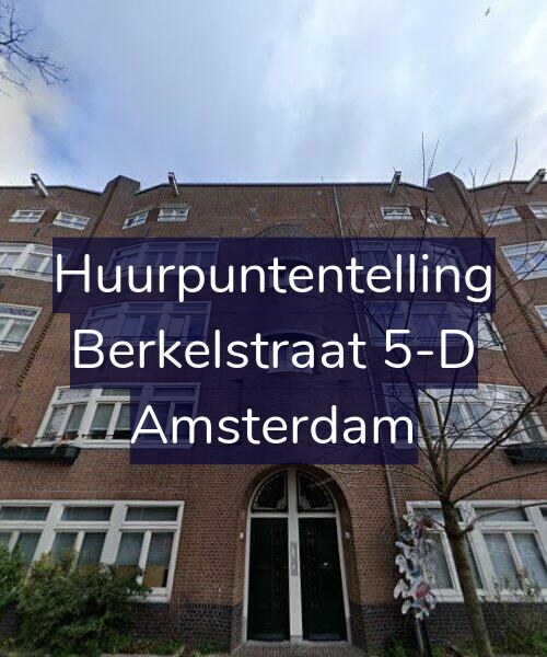 Foto gevel Huurpuntentelling voor Berkelstraat 5-D, Amsterdam