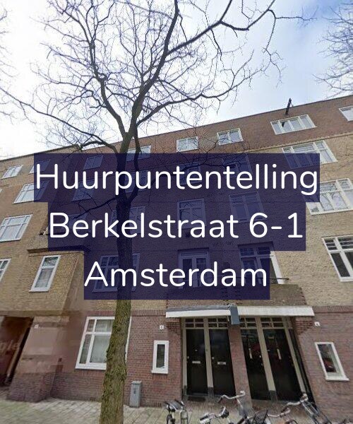Foto gevel Huurpuntentelling voor Berkelstraat 6-1, Amsterdam
