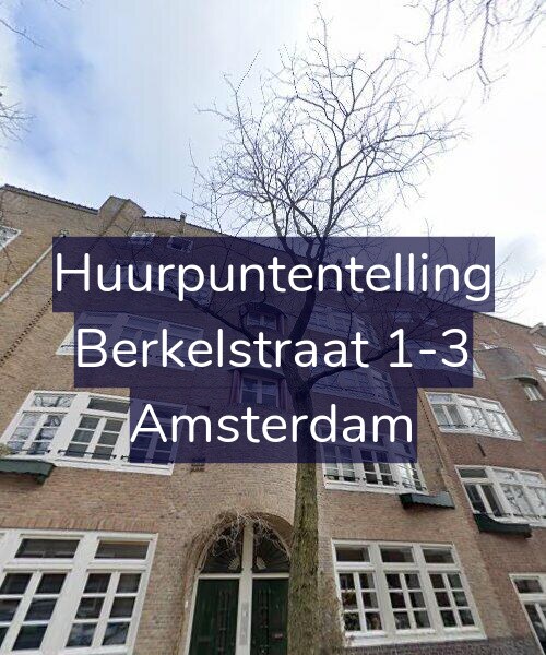 Foto gevel Huurpuntentelling voor Berkelstraat 1-3, Amsterdam