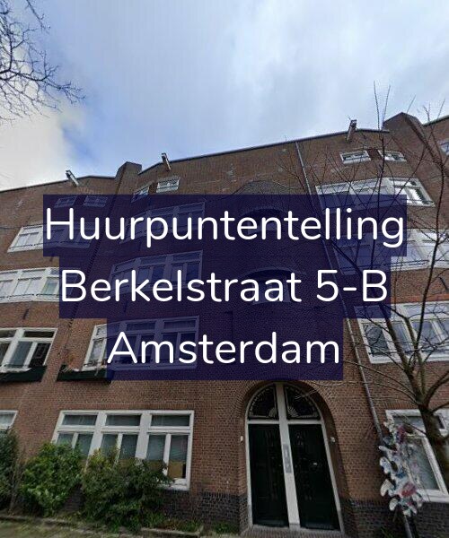 Foto gevel Huurpuntentelling voor Berkelstraat 5-B, Amsterdam