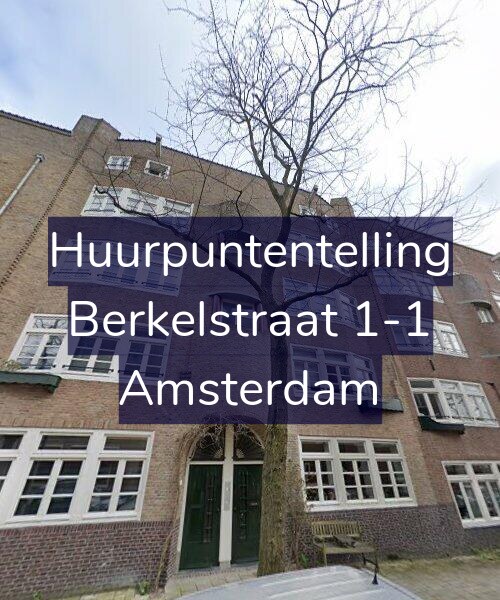 Foto gevel Huurpuntentelling voor Berkelstraat 1-1, Amsterdam