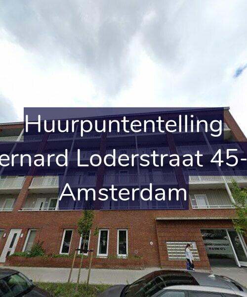 Foto gevel Huurpuntentelling voor Bernard Loderstraat 45-C, Amsterdam