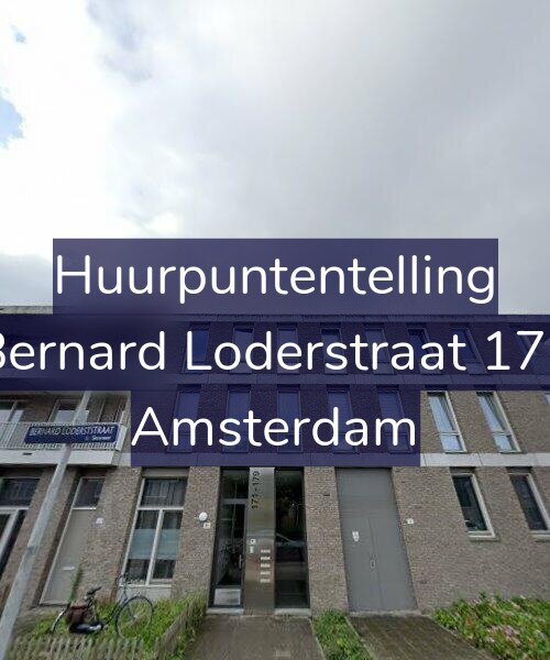 Foto gevel Huurpuntentelling voor Bernard Loderstraat 173, Amsterdam