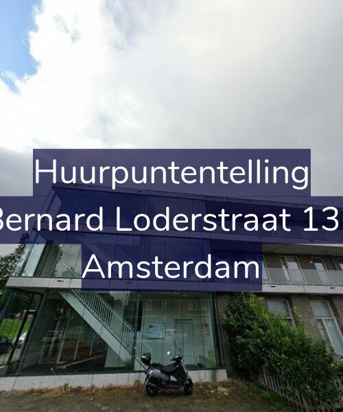 Foto gevel Huurpuntentelling voor Bernard Loderstraat 137, Amsterdam