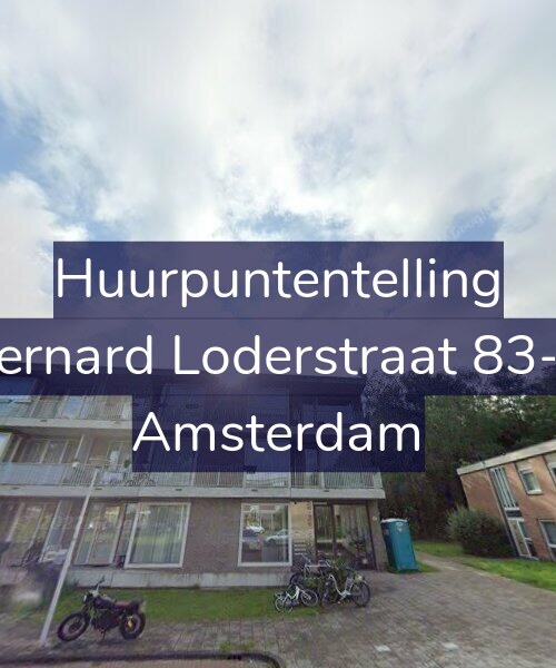 Foto gevel Huurpuntentelling voor Bernard Loderstraat 83-C, Amsterdam