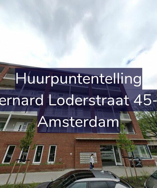 Foto gevel Huurpuntentelling voor Bernard Loderstraat 45-B, Amsterdam