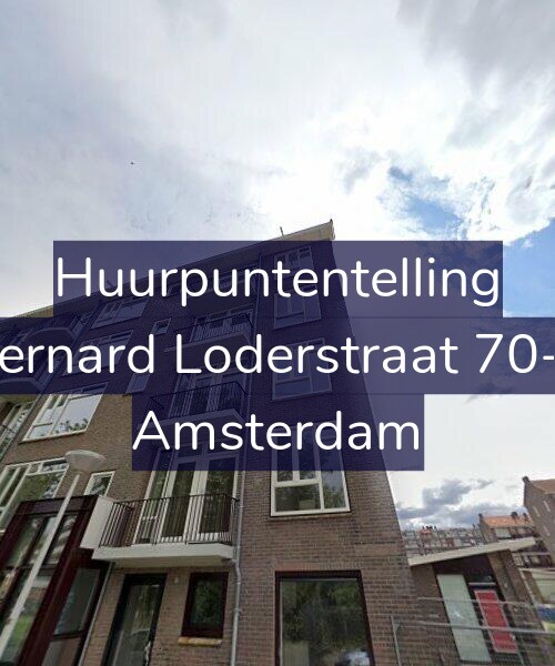 Foto gevel Huurpuntentelling voor Bernard Loderstraat 70-3, Amsterdam