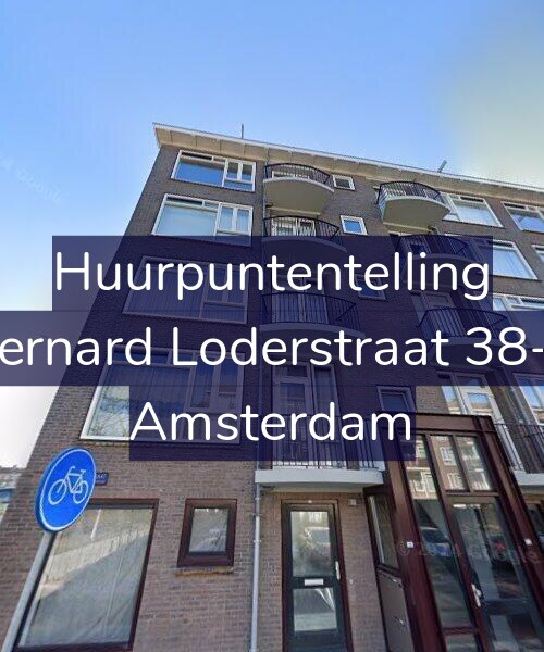 Foto gevel Huurpuntentelling voor Bernard Loderstraat 38-1, Amsterdam