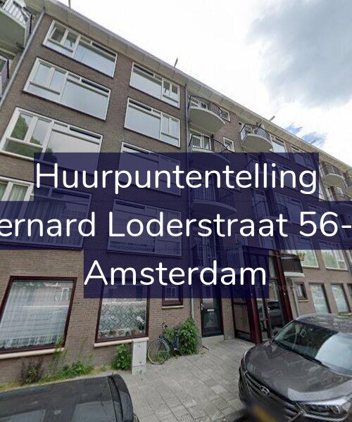 Foto gevel Huurpuntentelling voor Bernard Loderstraat 56-H, Amsterdam