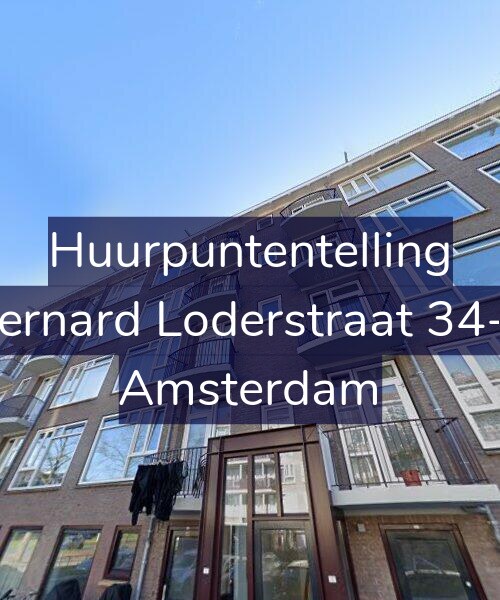 Foto gevel Huurpuntentelling voor Bernard Loderstraat 34-3, Amsterdam