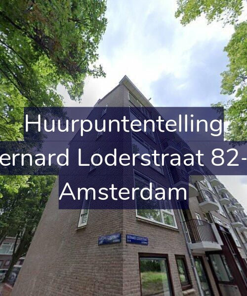 Foto gevel Huurpuntentelling voor Bernard Loderstraat 82-3, Amsterdam