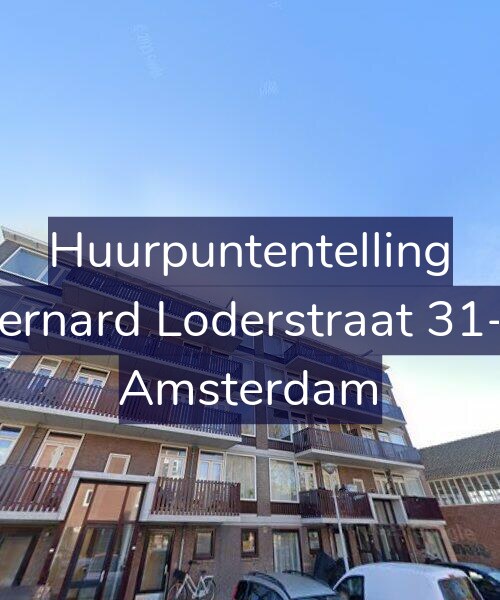 Foto gevel Huurpuntentelling voor Bernard Loderstraat 31-3, Amsterdam
