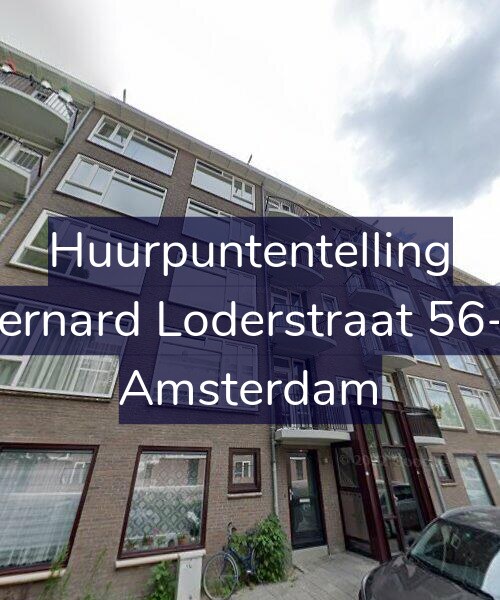 Foto gevel Huurpuntentelling voor Bernard Loderstraat 56-1, Amsterdam