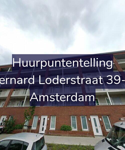 Foto gevel Huurpuntentelling voor Bernard Loderstraat 39-C, Amsterdam