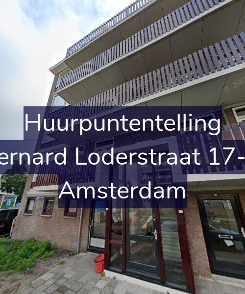 Foto gevel Huurpuntentelling voor Bernard Loderstraat 17-H, Amsterdam