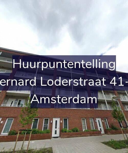 Foto gevel Huurpuntentelling voor Bernard Loderstraat 41-F, Amsterdam